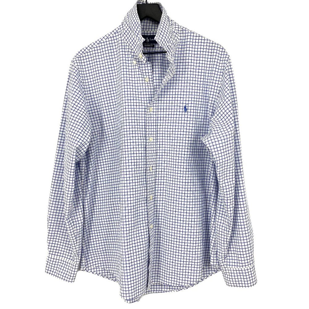 VTG RALPH LAUREN Graph Check Custom Fit Shirt